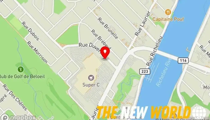 map of 9248 4575 Quebec Inc Copy shop in Beloeil