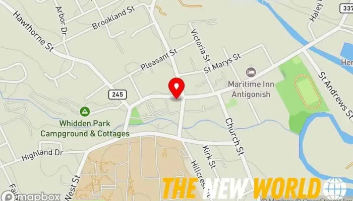 map of A. H. Roy & Associates Ltd. Engineering consultant in Antigonish