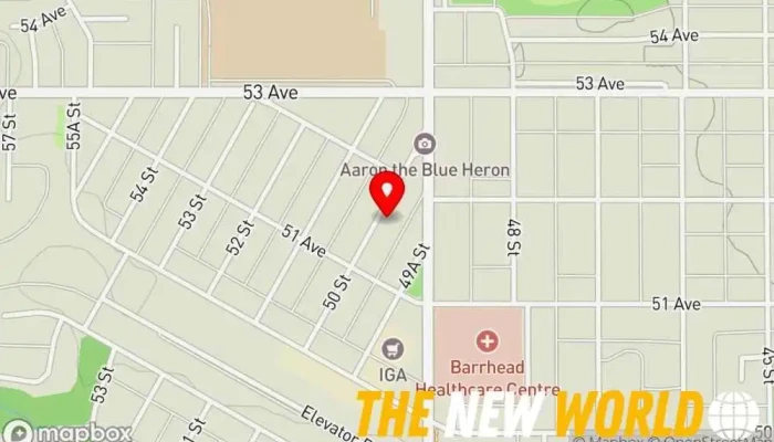 map of A M Business Svc Tax preparation service in Barrhead