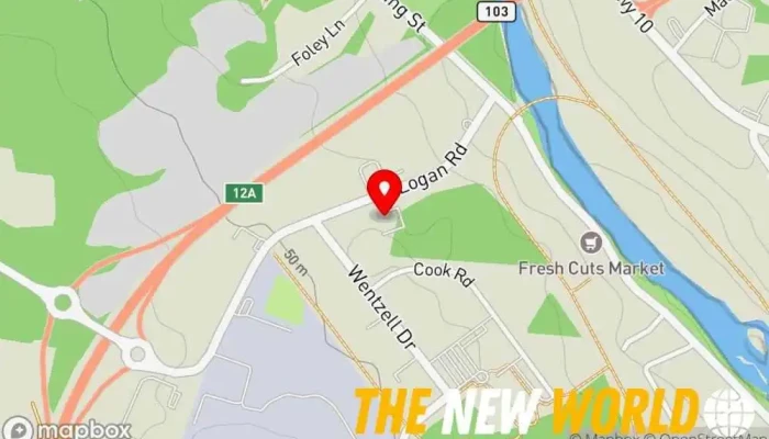 map of Access Nova Scotia Bridgewater Department of motor vehicles, Land registry office in Bridgewater