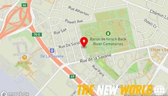 map of Ace Technology Inc. Computer support and services in Montreal