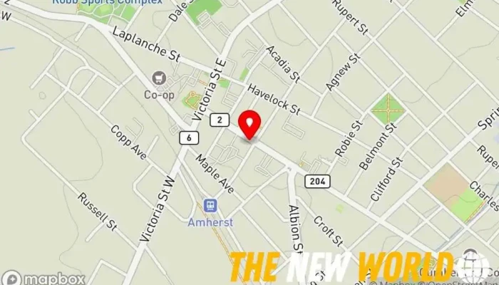 map of A.D. MacEachern Insurance Insurance agency in Amherst