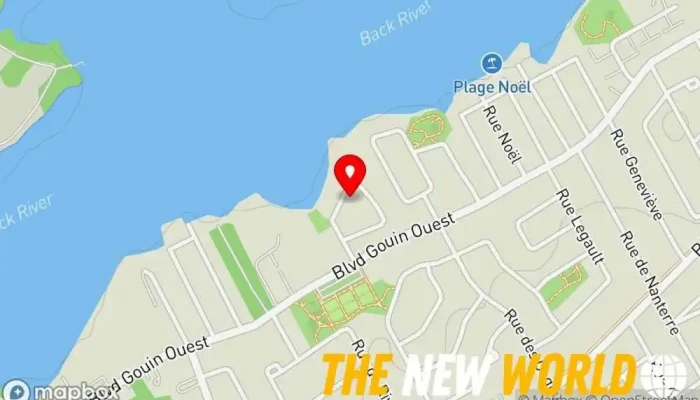 map of Agency for General Information Retrieval Software company in Pierrefonds-Roxboro