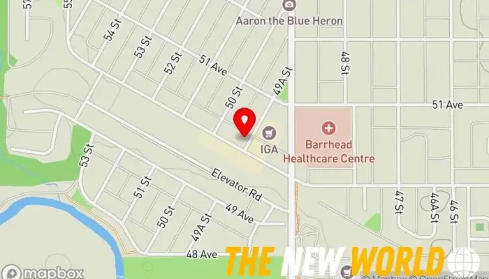 map of Agriculture Financial Services Corporation (AFSC) Financial institution, Insurance company in Barrhead