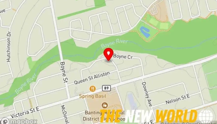 map of Alliston Design Company Advertising agency in Alliston