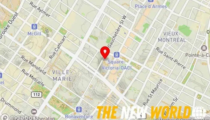 map of ALTEN Canada Montreal Software company, Engineering consultant in Montreal