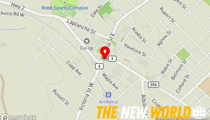 map of Amherst Commercial Insurance Insurance agency in Amherst