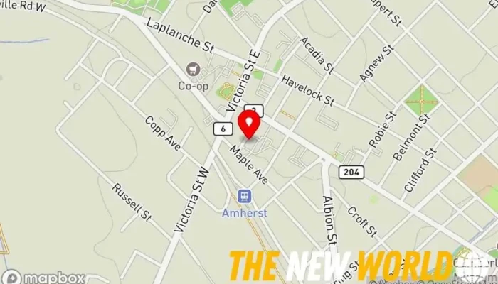 map of Amherst Lions Club Social services organization in Amherst