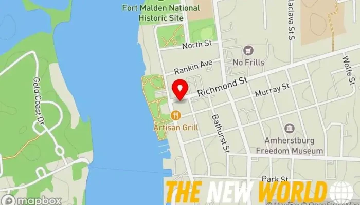 map of Amherstburg Chamber Of Commerce Chamber of Commerce in Amherstburg