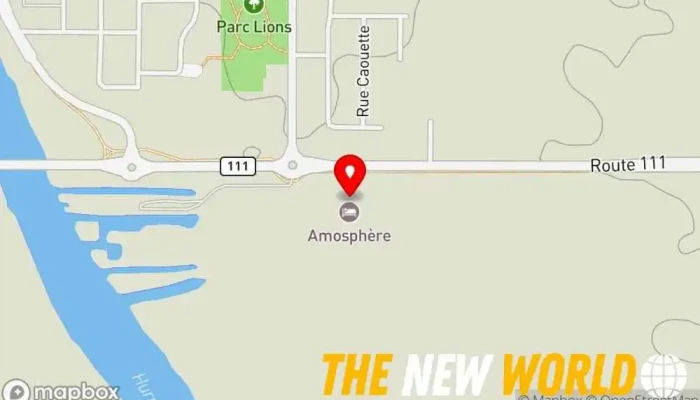 map of Amosphère Resort Hotel, Restaurant in Amos