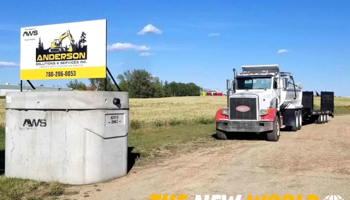 Anderson Solutions Services Inc   Excavation Septic Sewer Hydrovac Wastewater Skid Steer Truck - Barrhead