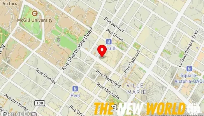 map of André Filion & Associés Inc. Human resource consulting in Montreal