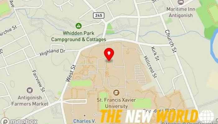 map of Angus L. Macdonald Library University library in Antigonish