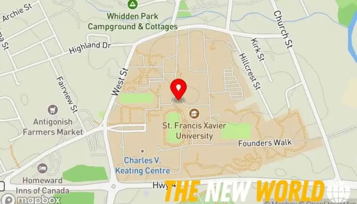 map of Antigonish Review Educational institution in Antigonish