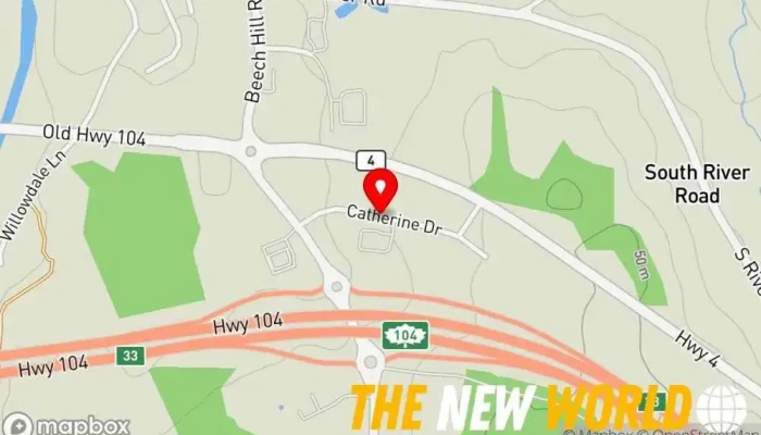 map of Antigonish Service Canada Centre Federal government office in Antigonish