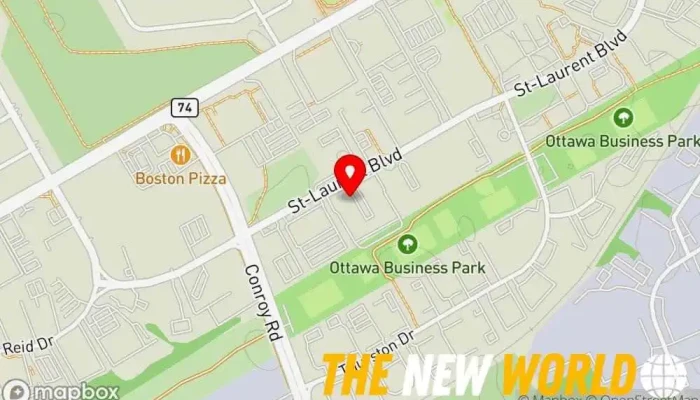 map of Applied Electronics Limited Audio visual equipment supplier, Audio visual consultant, Computer support and services in Ottawa