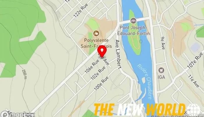 map of Armand Cloutier Appliance repair service in Beauceville