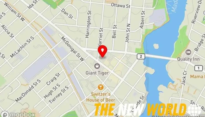 map of Arnprior Service Canada Centre Federal government office in Arnprior
