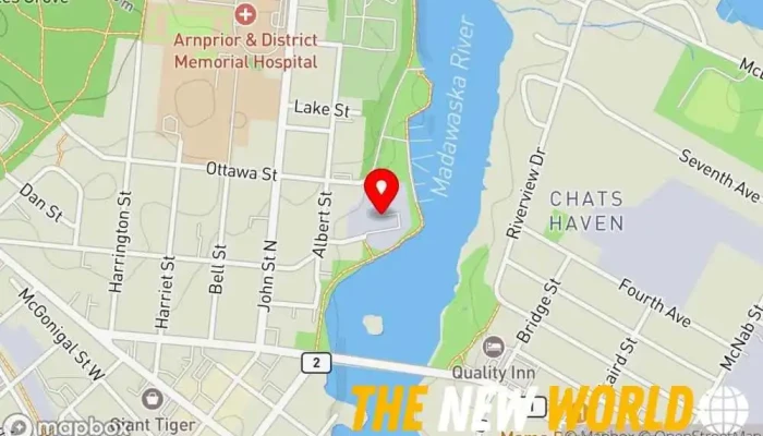 map of Arnprior Sewage System Upgrades Sewage treatment plant in Arnprior