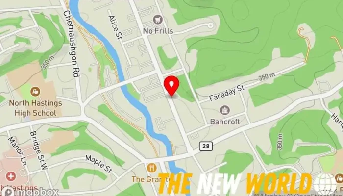 map of Ashlie's Books Book store, Gift shop in Bancroft