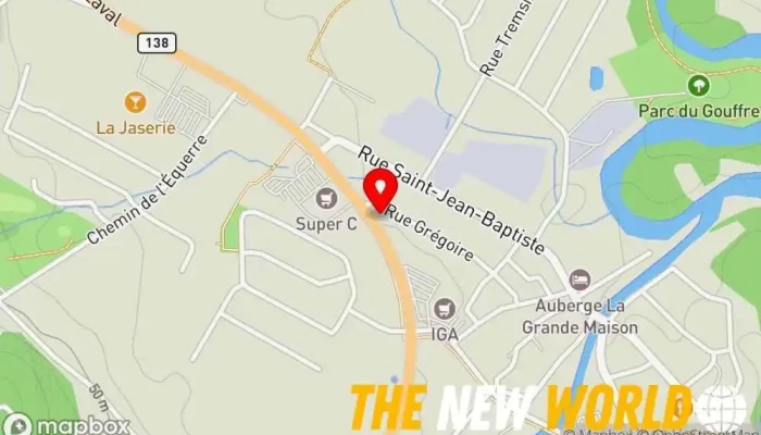 map of Assurances Leon Gaudreault Inc Insurance broker, Employment agency, Financial planner in Baie-Saint-Paul