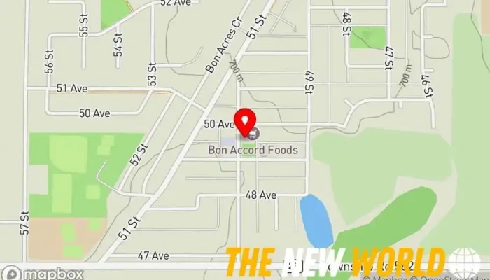 map of ATB Financial Bank, ATM, Credit union, Financial consultant in Bon Accord