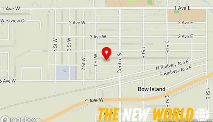 map of ATB Financial Bank, ATM, Credit union, Financial consultant in Bow Island