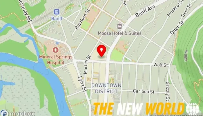map of ATB Wealth Private Banking Service Financial consultant, Investment bank, Investment service in Banff