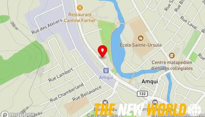 map of Au Bec Pointu Takeout restaurant, Dessert restaurant, Sushi takeaway in Amqui