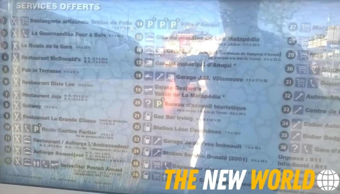 Au Bec Pointu -  Menu - Amqui