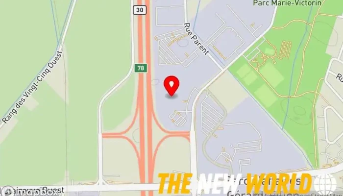 map of AV&R Manufacturer, Engineering consultant in St-Bruno-de-Montarville