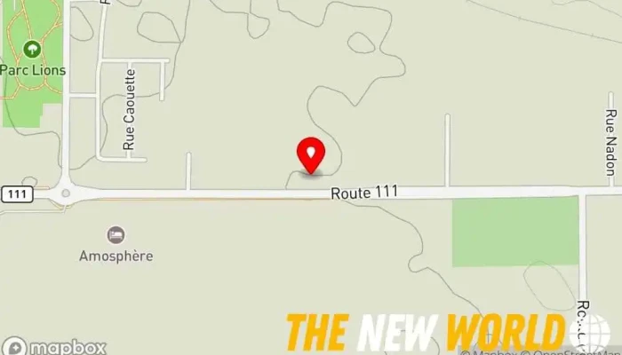 map of B. C. Sports et fils inc. Hunting and fishing store, Animal feed store in Amos