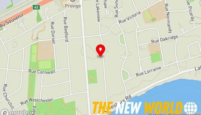 map of B Manning Construction Ltd Construction company in Baie-D'Urfe
