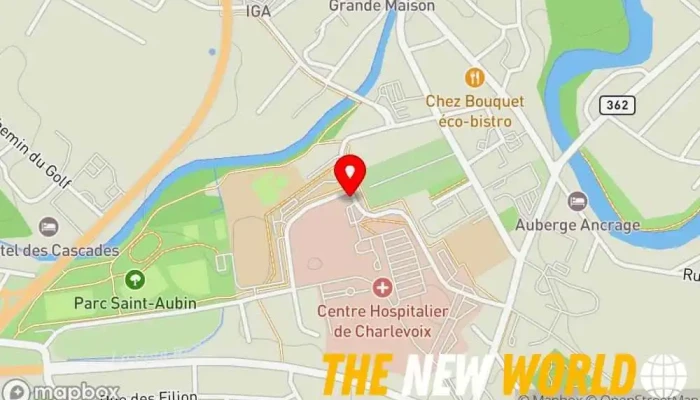 map of Baie-Saint-Paul Hospital Hospital in Baie-Saint-Paul