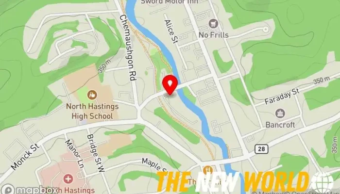 map of Bancroft Riverside Chateau Senior citizen center in Bancroft