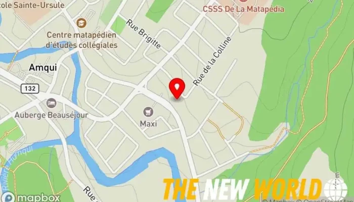 map of Banque Nationale Bank, ATM, Credit counseling service, Financial institution, Investment bank, Investment service, Loan agency, Mortgage broker, Mortgage lender, Savings bank in Amqui