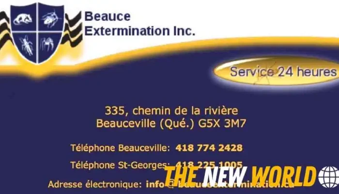 Beauce Extermination Inc -  By Owner - Beauceville