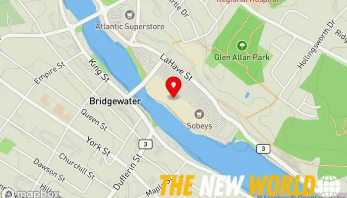 map of Bell Aliant Telecommunications service provider in Bridgewater