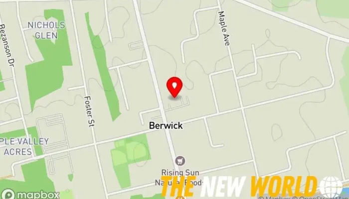 map of Berwick Mayor City government office in Berwick