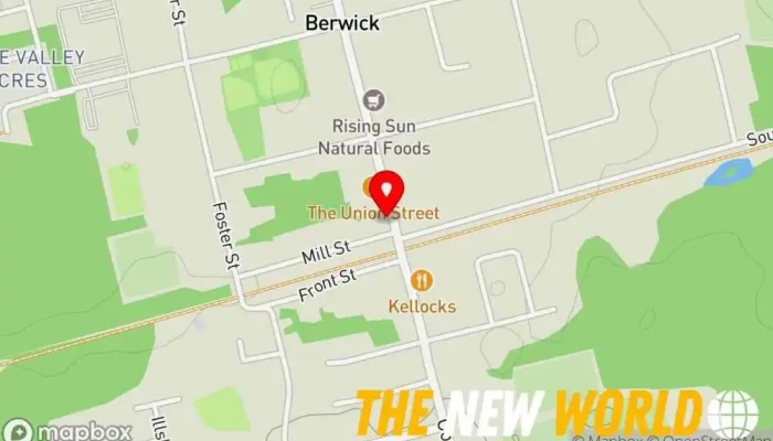 map of Berwick Tourist Bureau City government office in Berwick