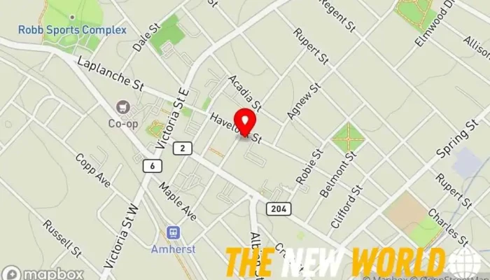 map of BFL CANADA Risk and Insurance Services Inc. Insurance broker in Amherst