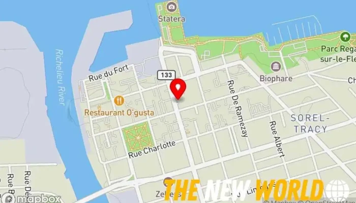map of Bibeau Bibeau S.E.N.C Certified public accountant in Sorel-Tracy
