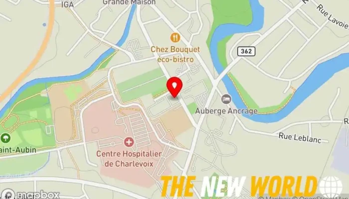 map of Bibliotheque Rene Richard Library in Baie-Saint-Paul