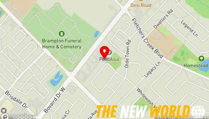 map of BIC Canada Immigration Consultant in Brampton