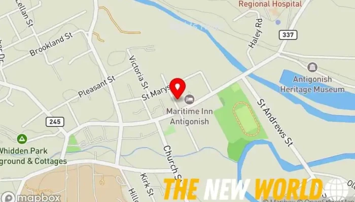 map of Big House – Antigonish Rentals Condominium rental agency in Antigonish