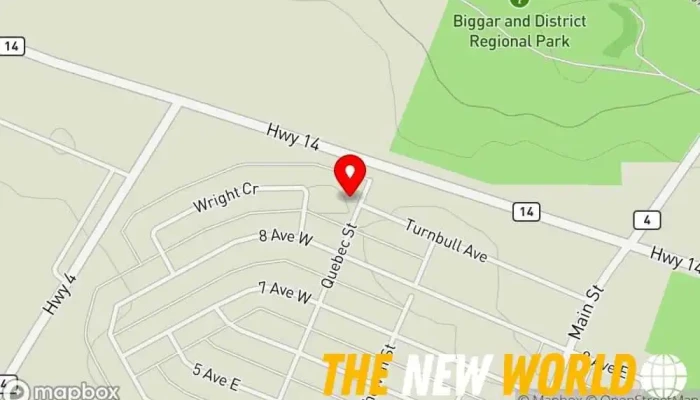 map of Biggar Community Group Home Group home in Biggar