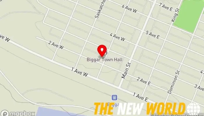 map of Biggar & District Accounting Services Accounting firm, Tax preparation service in Biggar