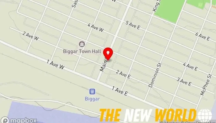 map of Biggar Flower & Gift Shop Florist, Hairdresser in Biggar