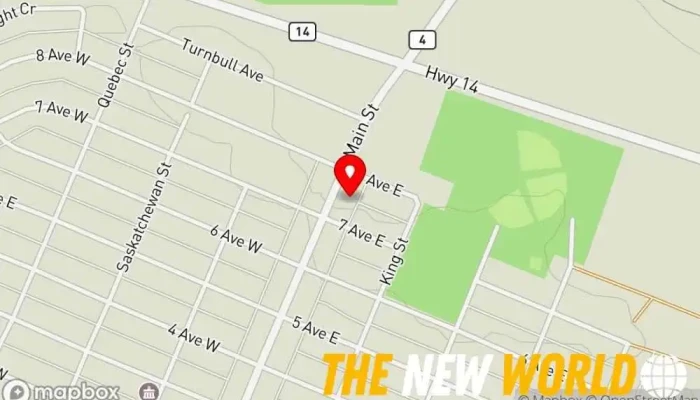 map of Biggar's Sparkle Carwash Car wash in Biggar