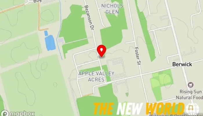 map of Bill & Polly Scott's Place Housing development in Berwick